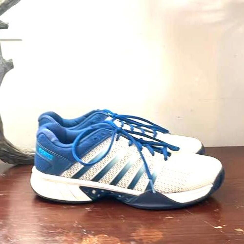 K-Swiss Men’s Size 10 Pickleball Express Light Court Shoes White/Blue Sneakers